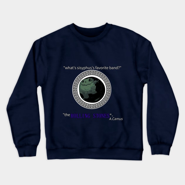 sisyphus's favorite band Crewneck Sweatshirt by 20th century boi